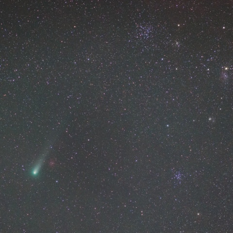 ジャコビニ・ツィナー彗星とM36, M38