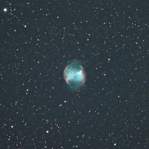 都会でのM27亜鈴状星雲