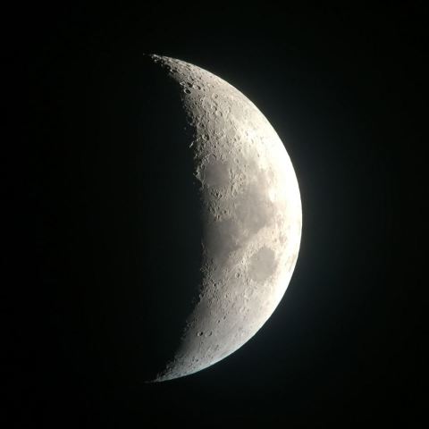 iphone6による5日月