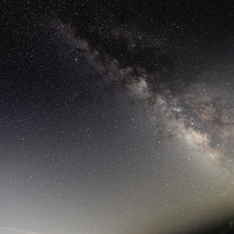 島から見える天の川