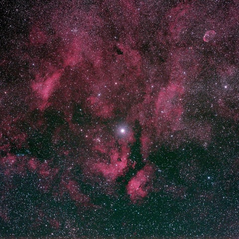 はくちょう座γ星（サドル）付近