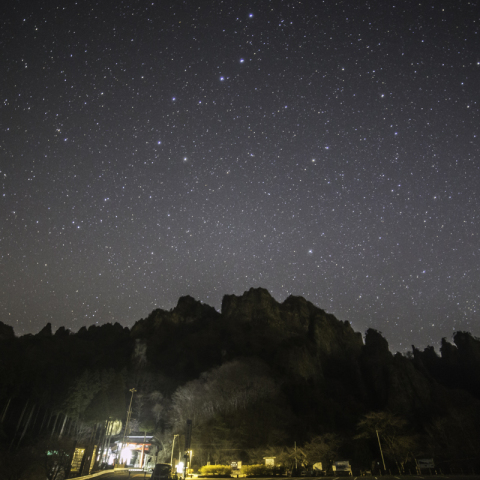 妙義山と北斗七星