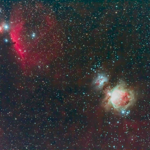 馬頭星雲とオリオン大星雲