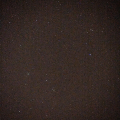 NGC457に接近するラヴジョイ彗星