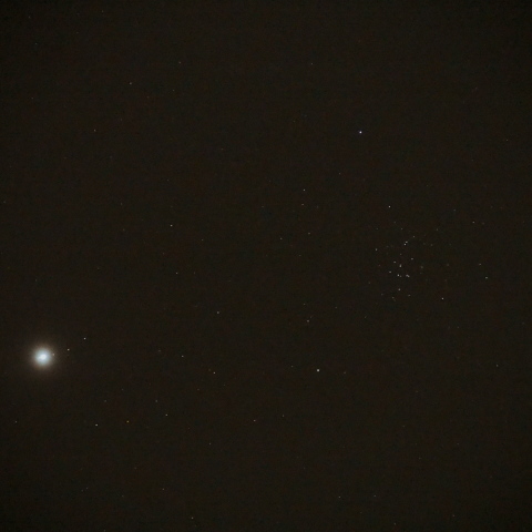 木星とプレセペ星団