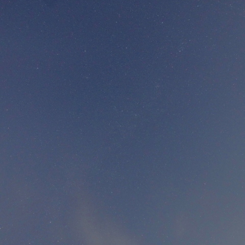 天頂付近の流星