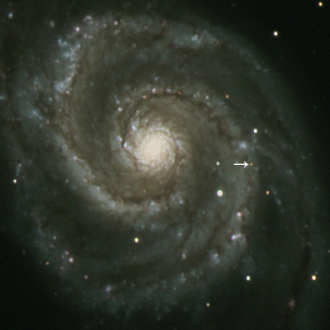 M51の中のAT2019abn