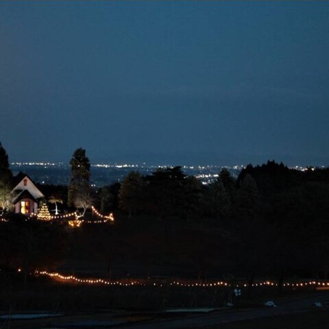 ブルームーン&薬莱山夜景　2020/10/31