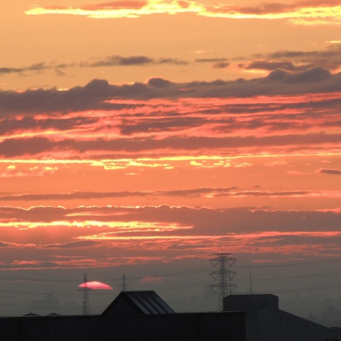9/24 ほぼ真東からの日出