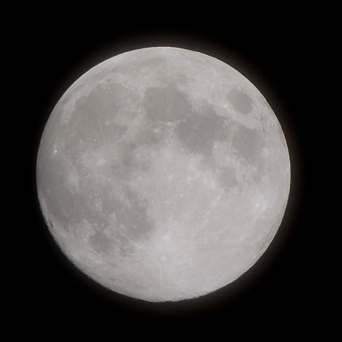 9/29　月、一瞬の雲間から