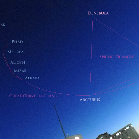 11/14朝　春の大三角と春の大曲線