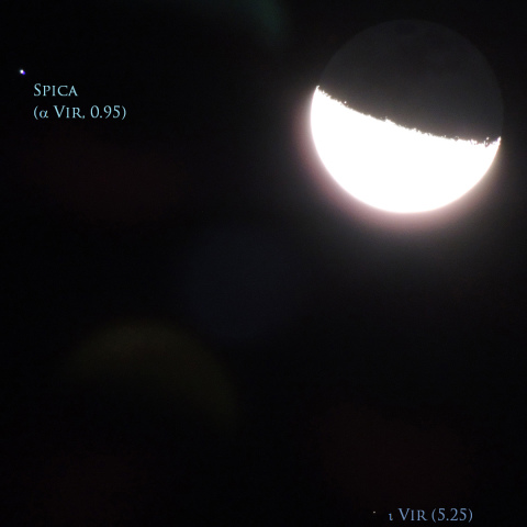 1/6未明　今年1回目の月・スピカ接近