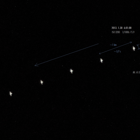 1/30 未明南空のISS