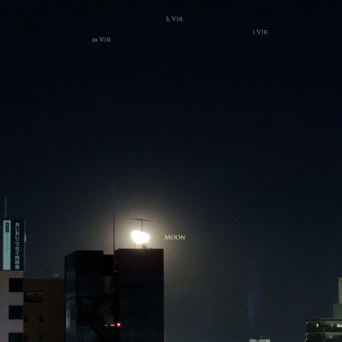 今年2回目の月・スピカ接近の翌夜