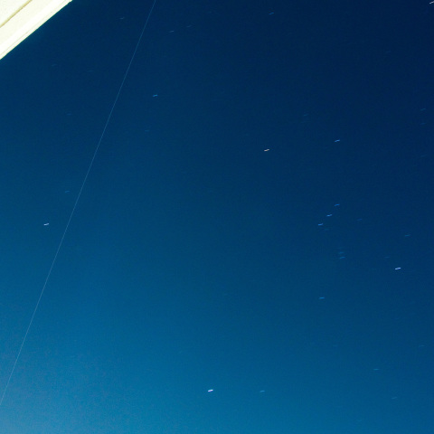 冬の大三角を通過するISS