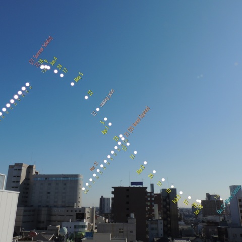 Half Analemma 7 a.m.