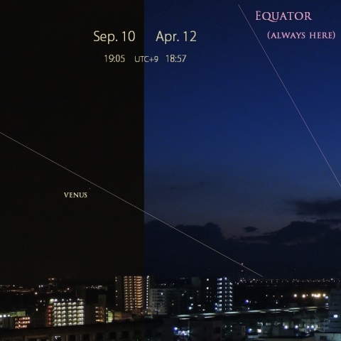 春と秋の三日月 2