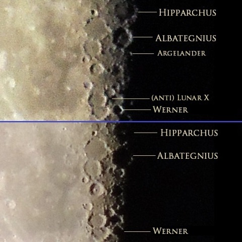4時間で進む月の欠け
