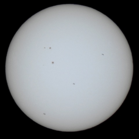 1/11 ISS日面通過