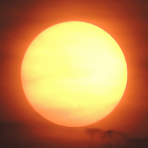 7/28 日出1時間後の太陽