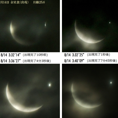 8/14金星食(出現)