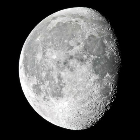 ベランダからの月