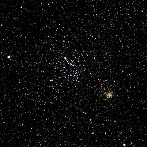 ふたご座のM35とNGC2158