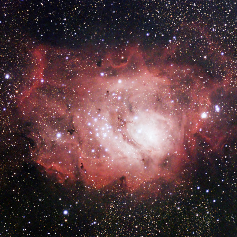 いて座のM8、干潟星雲