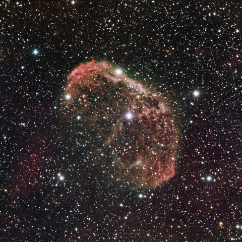 はくちょう座の散光星雲 NGC6888 三日月星雲