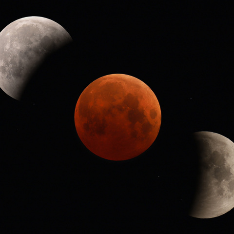 恒星時追尾撮影における地球の影の見え方