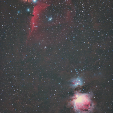 馬頭星雲とオリオン大星雲