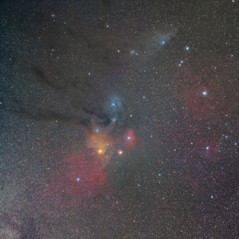 アンタレス付近と青い馬頭星雲