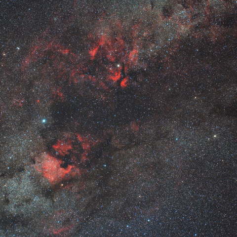 はくちょう座の星雲群