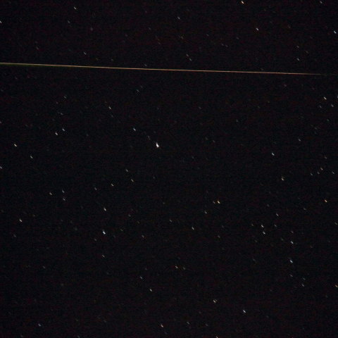 偶然撮れた流星