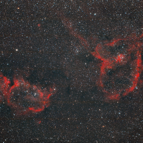 ハート星雲と胎児星雲