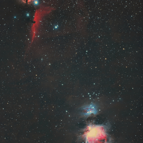 馬頭星雲とオリオン大星雲