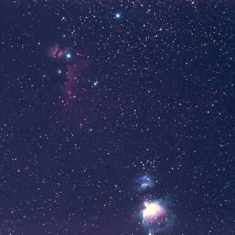 オリオン三つ星付近
