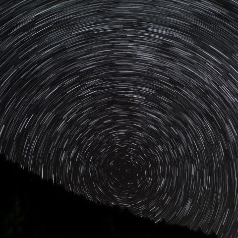 北天の日周運動