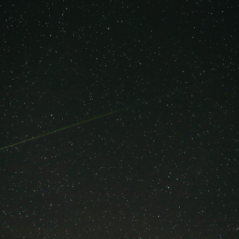 300mm望遠に飛び込んできた流星