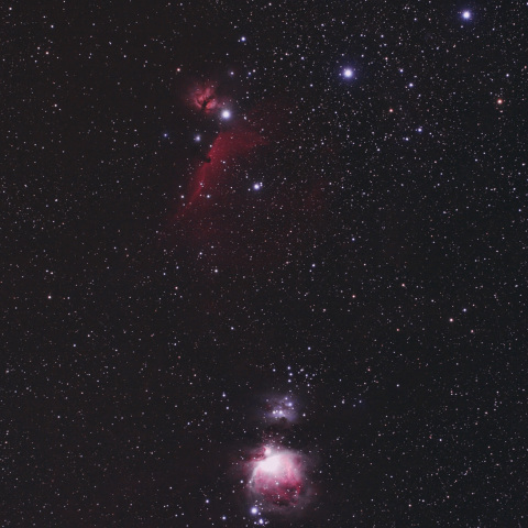馬頭星雲とオリオン大星雲