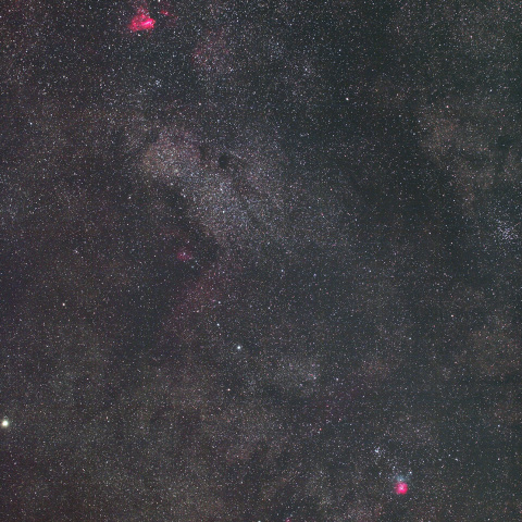 天の川の散光星雲たち