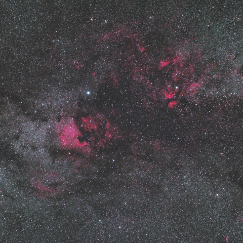 はくちょう座の散光星雲