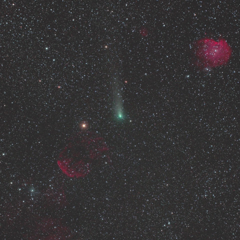 ジャコビニ・チンナー彗星とふたご座の天体たち