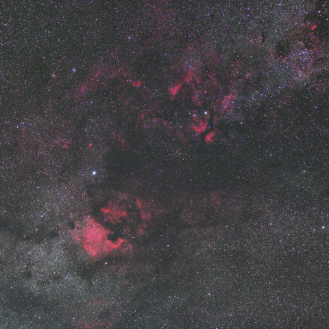 はくちょう座の散光星雲