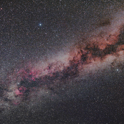 夏の大三角と天の川