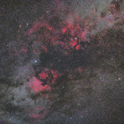 はくちょう座の散光星雲