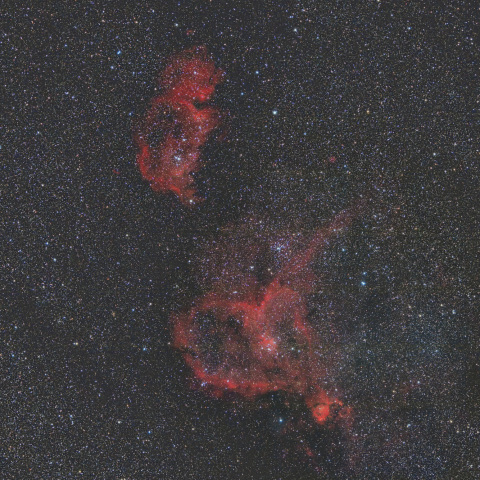 ハート星雲と胎児星雲