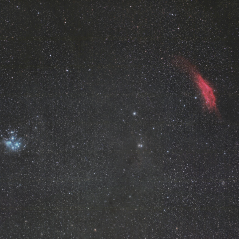 すばるとカリフォルニア星雲