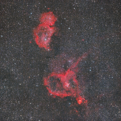 ハート星雲と胎児星雲