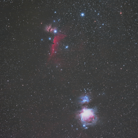 オリオン座の星雲